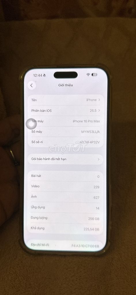 iPhone 16 Pro Max 256GB Sa mạc. Mua bán Điện thoại tại Huyện U Minh Thượng Kiên Giang được đăng bởi Tên chưa cung cấp hình 1