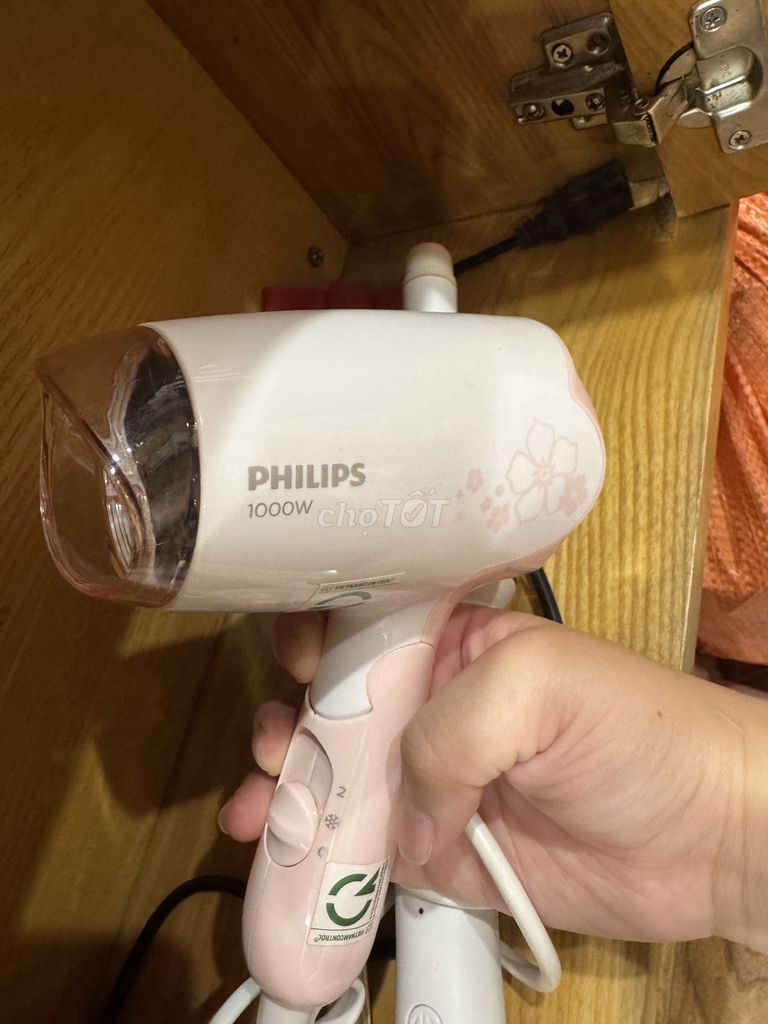 Máy sấy tóc Philips 1000W màu Hồng. Mua bán Nội thất, đồ gia dụng khác tại Quận Thanh Xuân Hà Nội được đăng bởi Khánh Hoà hình 1