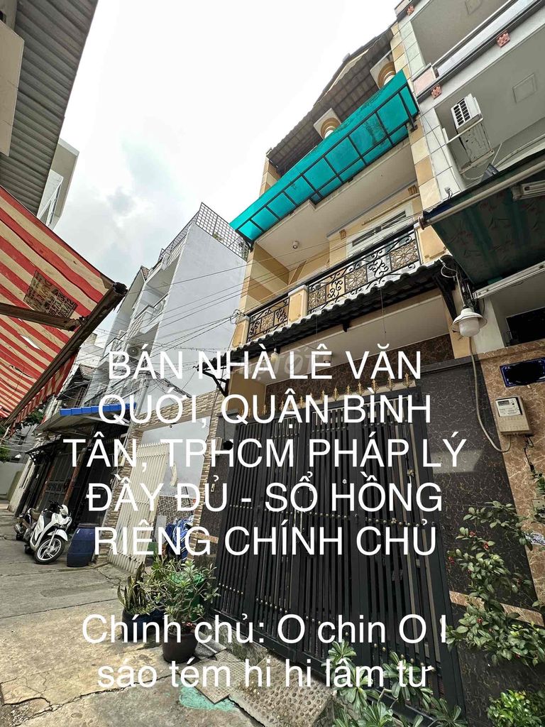BÁN NHÀ LÊ VĂN QUỚI, BÌNH TÂN, 4 PHÒNG NGỦ 3 VỆ SINH, HẺM Ô TÔ RỘNG 4m. Mua bán nhà ở tại Quận Bình Tân Tp Hồ Chí Minh được đăng bởi Bao Nguyen hình 2