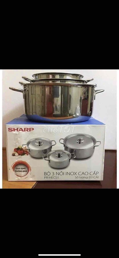 bộ nồi hàng khuyến mãi của Sharp