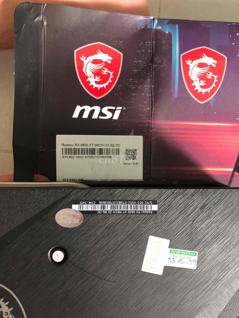 Rx 6600xt msi vga card