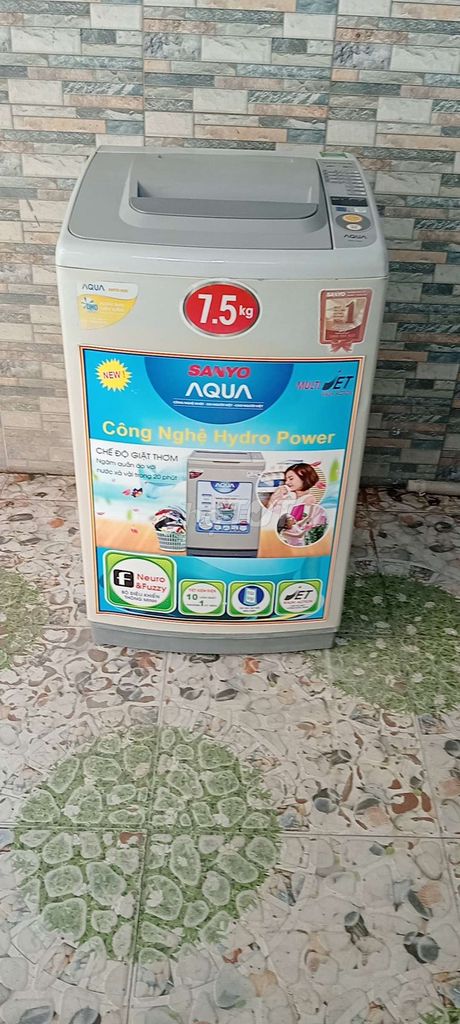 Máy giặt Sanyo Aqua 7.5kg Xám Hydro Power. Mua bán Máy giặt tại Quận Lê Chân Hải Phòng được đăng bởi Mai Hòa  hình 1