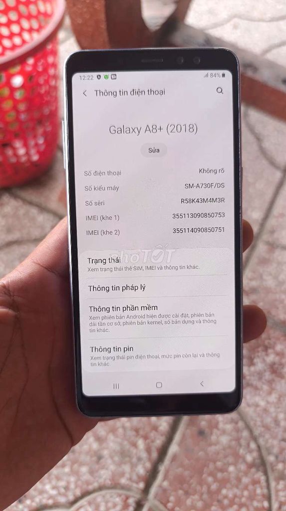 Galaxy A8 Plus Ram 6/64GB (zin amoles). Mua bán Điện thoại tại Huyện Châu Thành Đồng Tháp được đăng bởi Máy cỏ muôn năm hình 1