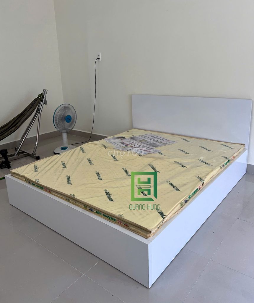 GIƯỜNG NGỦ GỖ MDF. Mua bán Giường, chăn ga gối nệm tại Huyện Bình Chánh Tp Hồ Chí Minh được đăng bởi Nội Thất Quang Hùng TD hình 1