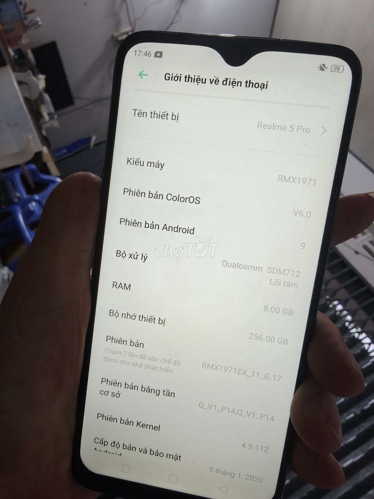 Realme 5 Pro 8GB/256GB Xanh Game ngon. Mua bán Điện thoại tại Thành phố Bến Tre Bến Tre được đăng bởi Từ Tuấn Bến Tre hình 1