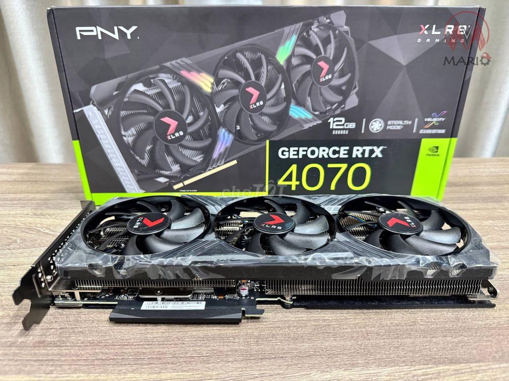 VGA PNY RTX 4070 12GB GDDR6X XLR8 3 FAN New 100%