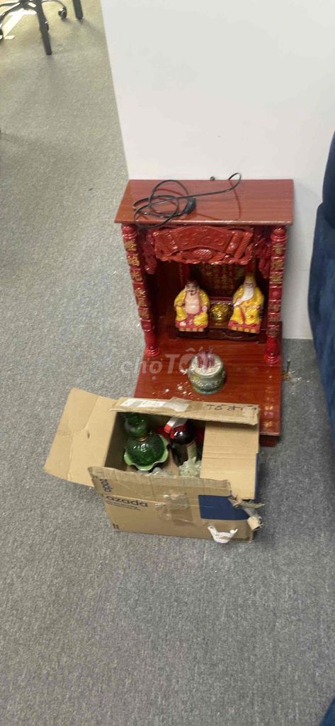 Bàn thờ Thần Tài Gỗ Nâu đỏ. Mua bán Nội thất, đồ gia dụng khác tại Quận Tân Phú Tp Hồ Chí Minh được đăng bởi Yan Nguyễn hình 1
