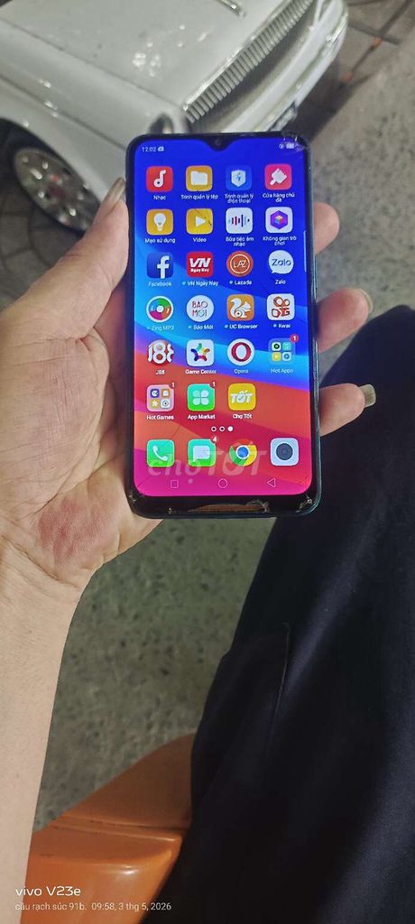 Oppo A7 32GB Xanh Màn hình nứt kính. Mua bán Điện thoại tại Quận Bình Thuỷ Cần Thơ được đăng bởi cầu rạch súc 91b Nguyễn Văn Linh  hình 1