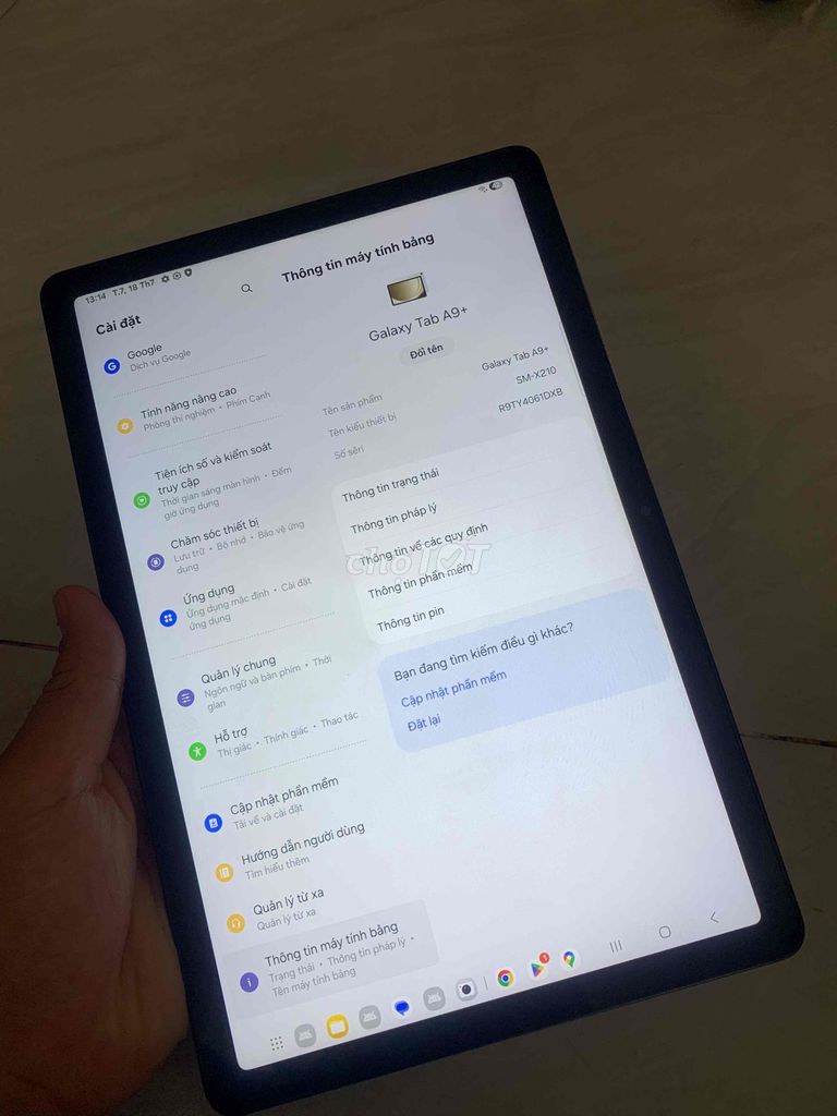 Samsung Tab A9 Plus wifi 8GB/128G 11 in zin Ko bớt. Mua bán Máy tính bảng tại Quận 8 Tp Hồ Chí Minh được đăng bởi điện thoại giá rẻ  hình 1