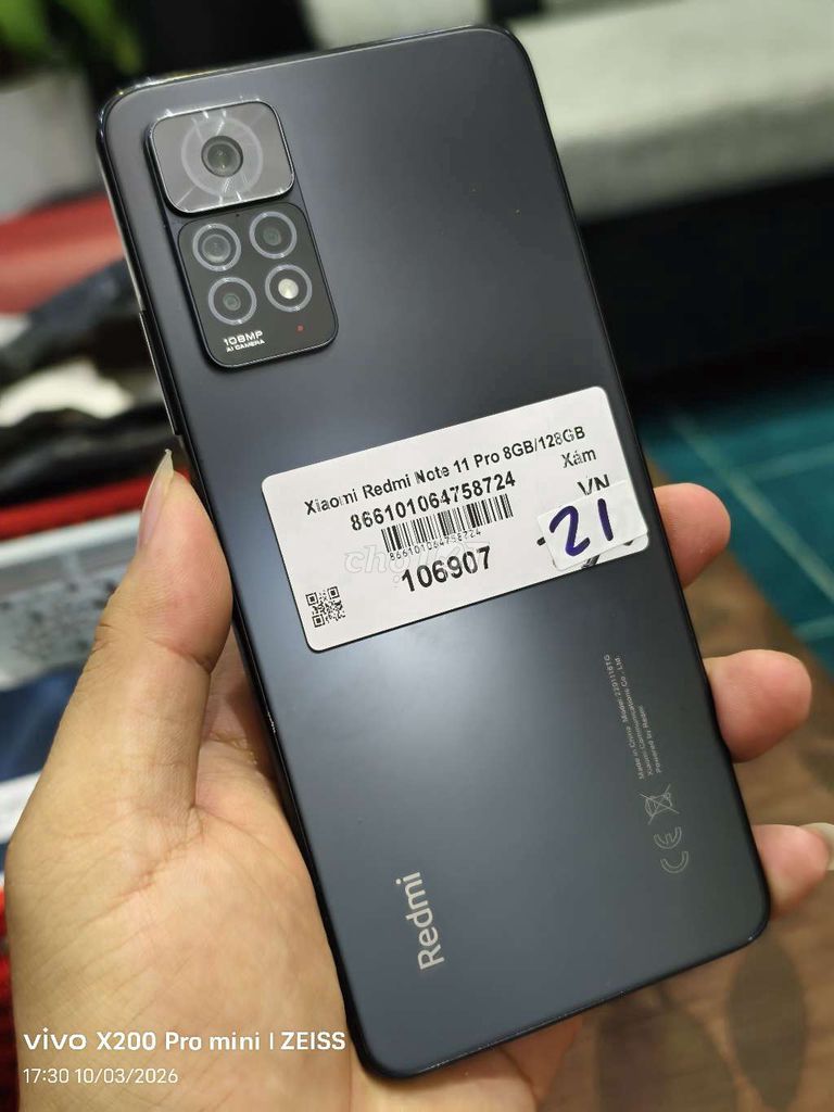 Xiaomi Redmi Note 11 Pro zin đẹp full. Mua bán Điện thoại tại Quận Tân Bình Tp Hồ Chí Minh được đăng bởi Táo Bán Lổ hình 1