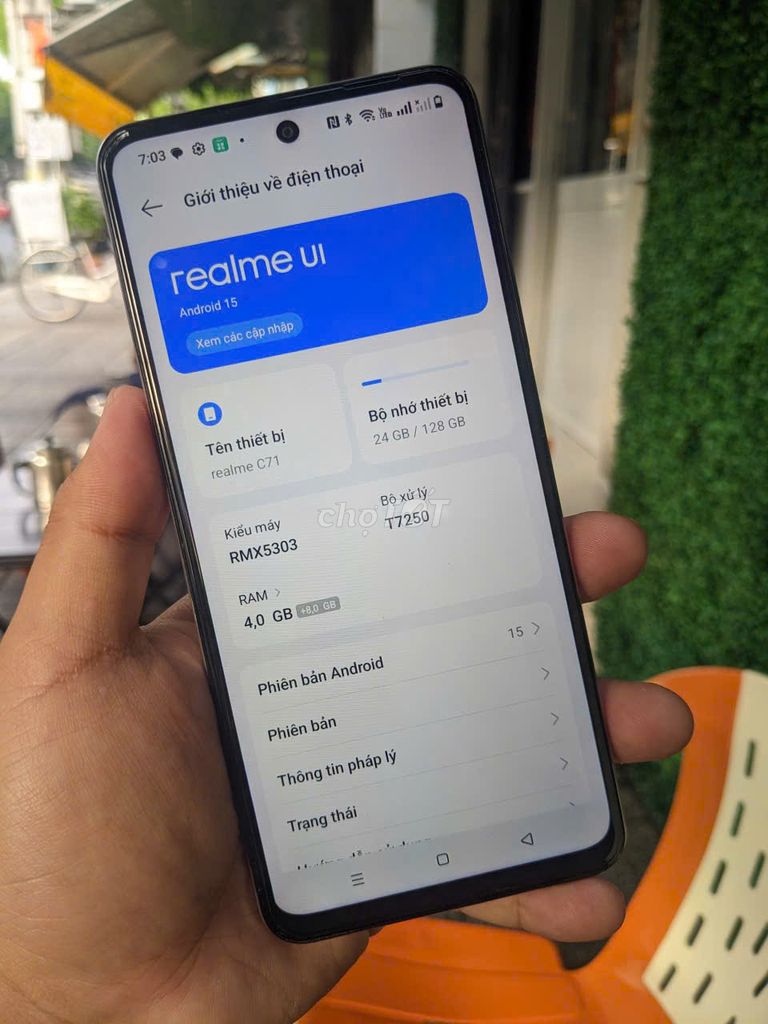 Realme C71 4GB/128GB. Mua bán Điện thoại tại Thành phố Long Xuyên An Giang được đăng bởi Trường Giang hình 1