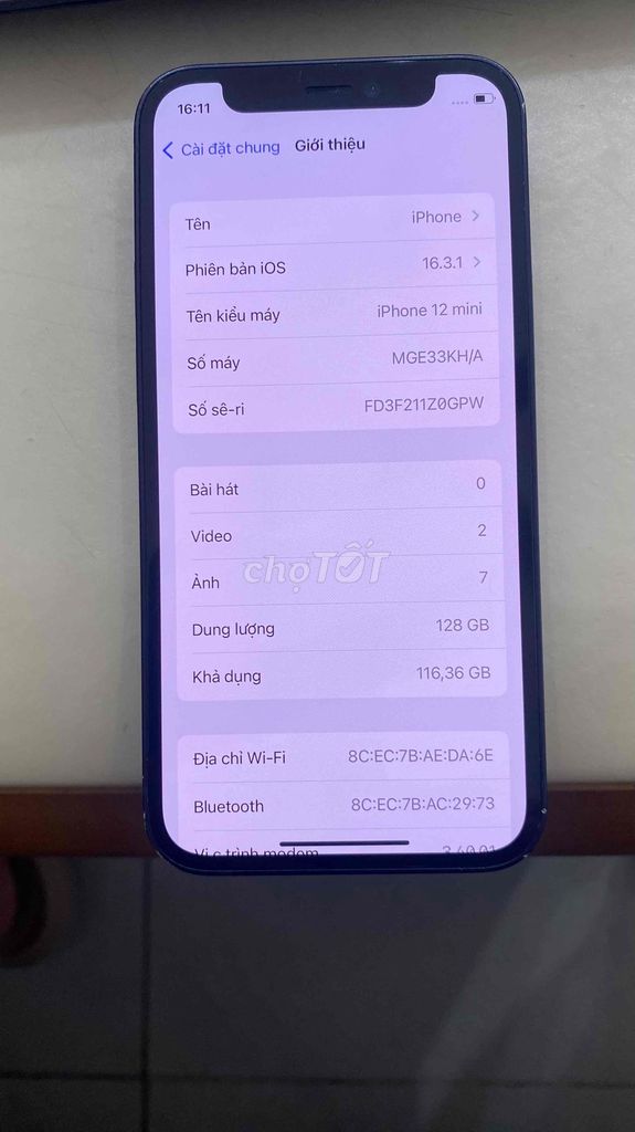 Apple iPhone 12 mini 128GB Đen 82%. Mua bán Điện thoại tại Quận Hà Đông Hà Nội được đăng bởi Cường hình 1