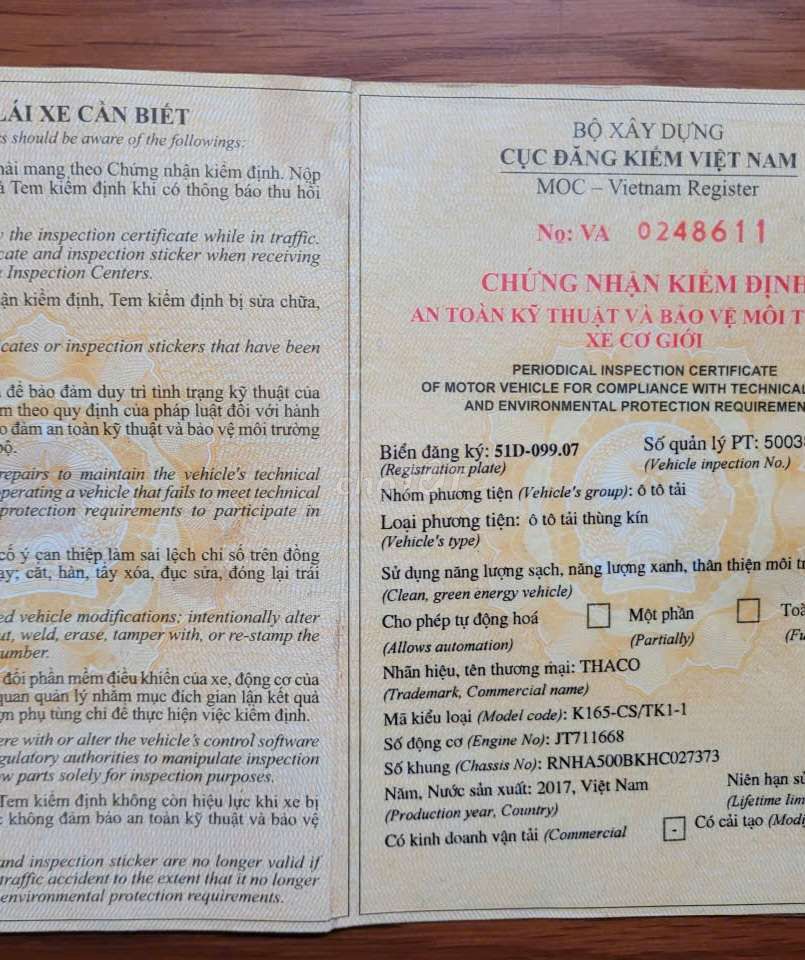 Bán gấp kia 2.4 tấn đời 2017 thùng kín 3m5. Mua bán Xe tải, xe ben tại Thành phố Thuận An Bình Dương được đăng bởi Xe tải Bình Dương hình 5