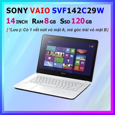 Laptop Sony VAIO SVF142C29W i3 RAM 8GB SSD 120GB
