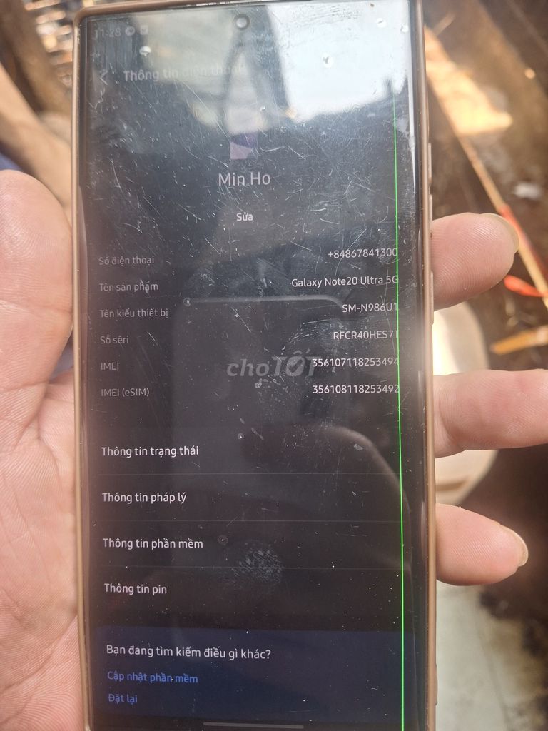 Samsung Galaxy Note20 Ultra 5G Đen. Mua bán Điện thoại tại Quận Hải Châu Đà Nẵng được đăng bởi Huy Le quang hình 1