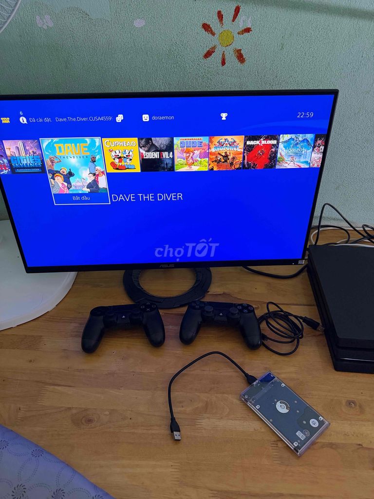 Sony PS4 Pro 1TB Đen 4K 2 tay cầm. Mua bán Thiết bị chơi game tại Quận 12 Tp Hồ Chí Minh được đăng bởi Đặng Danh hình 1