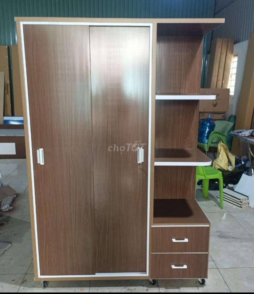 TỦ NHỰA CỬA LÙA 2 CÁNH 1 KỆ MÀU ÓC CHÓ . Mua bán Tủ, kệ gia đình tại Thành phố Biên Hòa Đồng Nai được đăng bởi Tủ nhựa đài loan hoàng quân hình 1