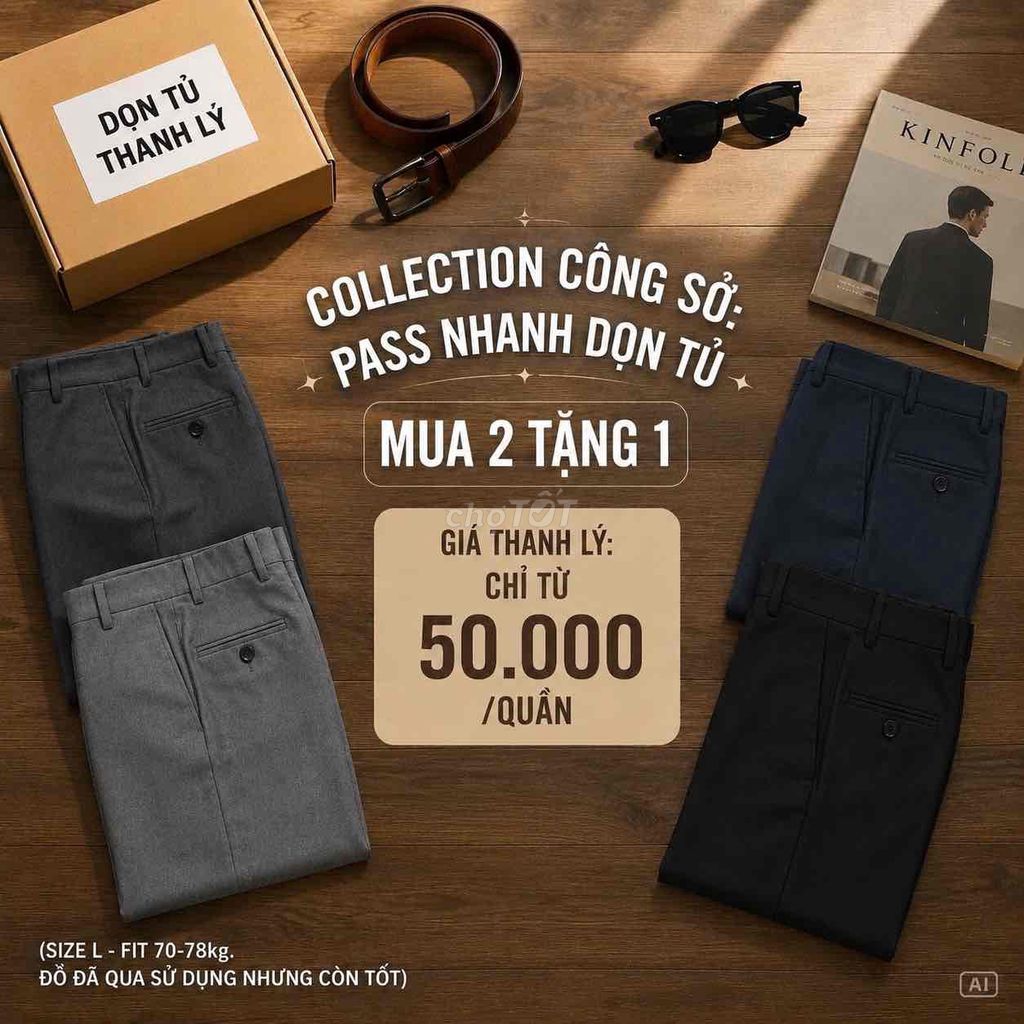 Quần tây nam size L Đã sử dụng. Mua bán Quần áo tại Quận Hải Châu Đà Nẵng được đăng bởi Duy Khánh  hình 1