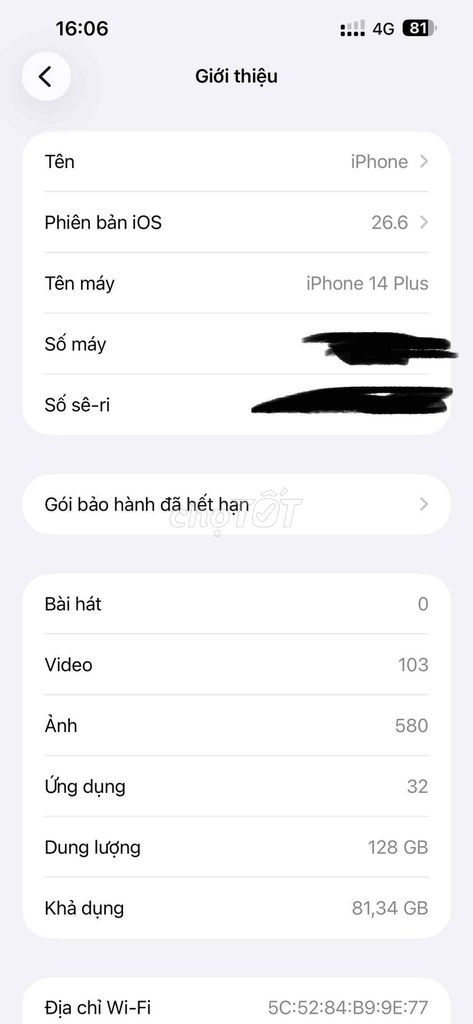 Apple iPhone 14 Plus 128GB 86%. Mua bán Điện thoại tại Huyện Thuỷ Nguyên Hải Phòng được đăng bởi Tên chưa cung cấp hình 1