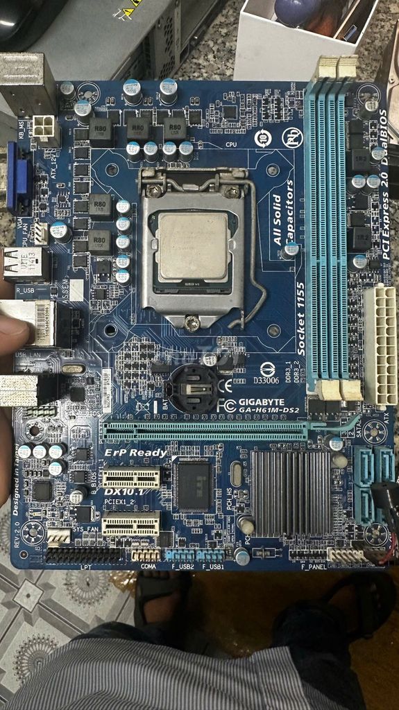 Bo Gigabyte GA-H61M-DS2 + CPU G2030. Mua bán Linh kiện (RAM, Card...) tại Huyện Dầu Tiếng Bình Dương được đăng bởi Hoàng Võ hình 1