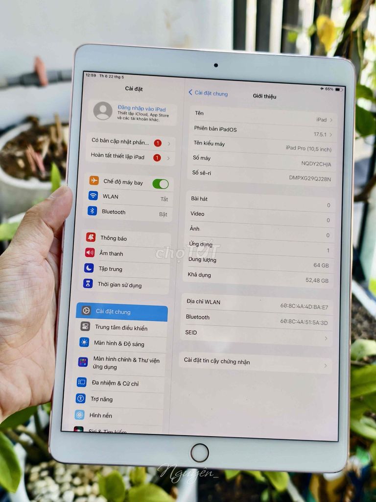 Apple iPad Pro 10.5 64GB Vàng hồng. Mua bán Máy tính bảng tại Thành phố Thủ Đức Tp Hồ Chí Minh được đăng bởi Nguyên hình 1
