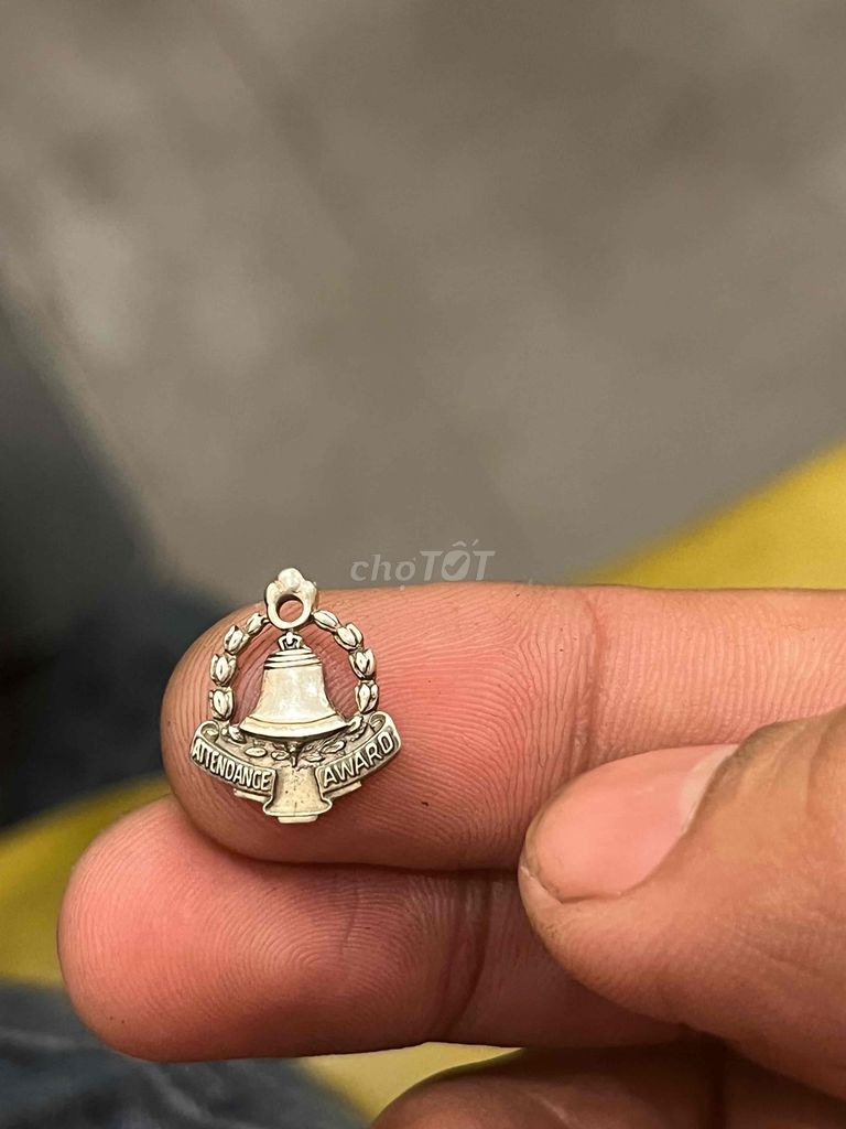 Mề đay emblem bạc Mỹ hãg OTO sterling độc lạ