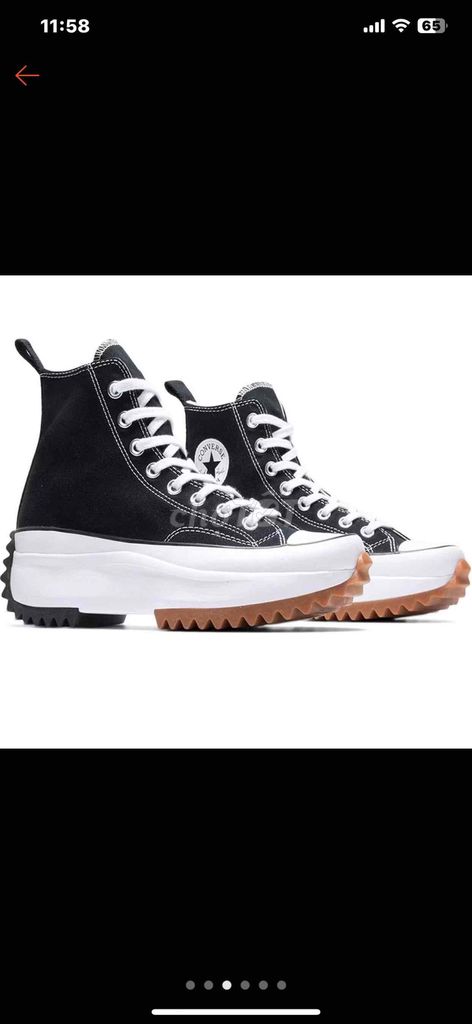 Giày thể thao Converse Unisex Đen 40. Mua bán Giày dép tại Quận Hoàng Mai Hà Nội được đăng bởi Phương Anh hình 1