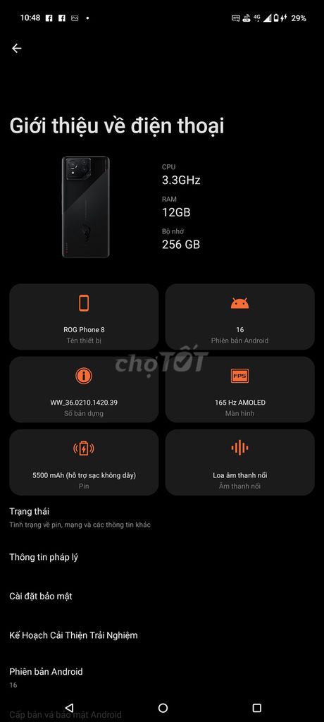 ROG Phone 8 256GB. Mua bán Điện thoại tại Huyện Bình Liêu Quảng Ninh được đăng bởi Thái hình 1