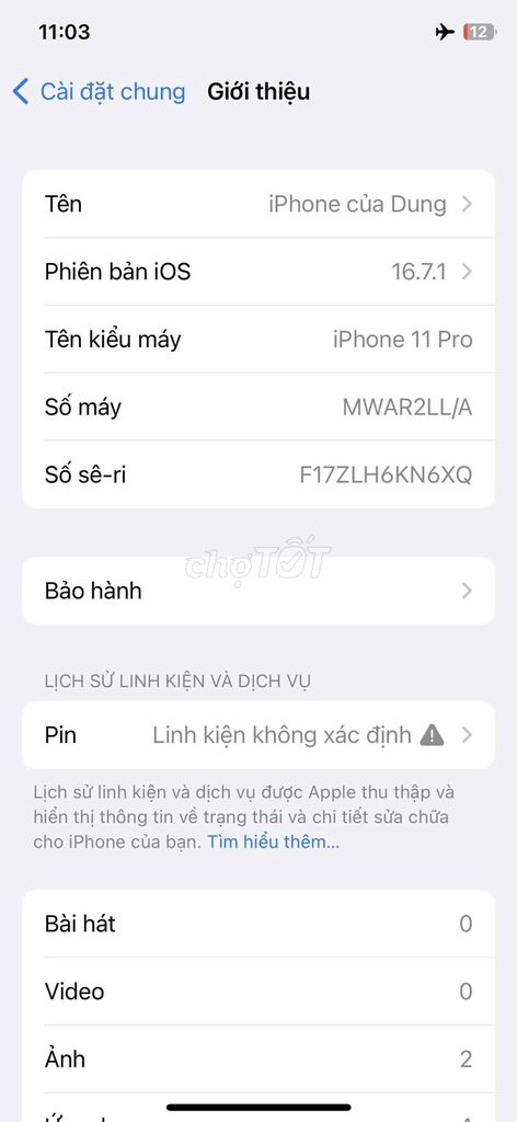 Cần bán Iphone 11 pro 64GB, xanh rêu. Mua bán Điện thoại tại Quận 7 Tp Hồ Chí Minh được đăng bởi Dũng Nguyễn hình 1