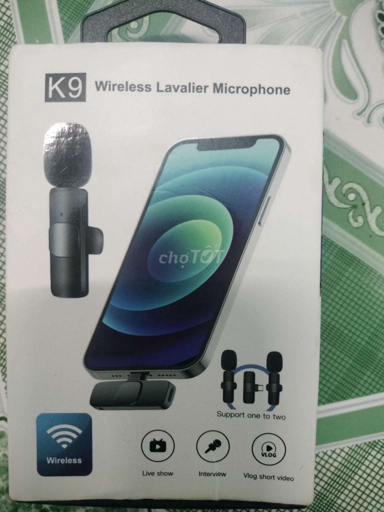 Micro cài áo K9 Đen Không dây Type-C Lọc tiếng ồn. Mua bán Tivi, Âm thanh tại Quận Ninh Kiều Cần Thơ được đăng bởi Trần Ngọc Trâm hình 1