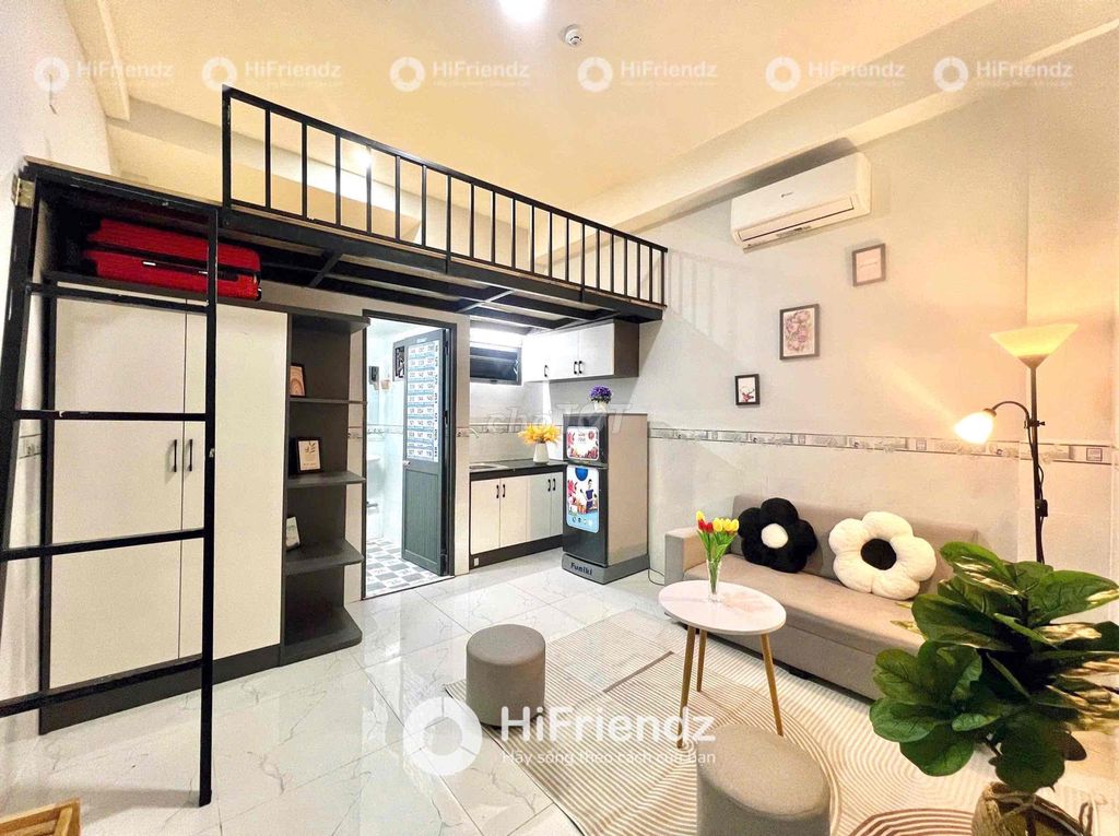 Phòng Duplex sẵn NT gần Đại học Văn Hiến, Luỹ Bán Bích, Âu Cơ