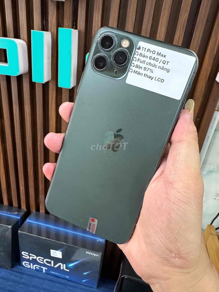 Apple iPhone 11 Pro Max 64GB Xám. Mua bán Điện thoại tại Thành phố Huế Thừa Thiên Huế được đăng bởi Hoàng Lộc Smartphone  hình 1