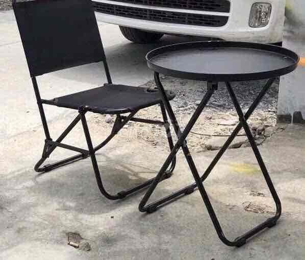 Bàn ghế cafe Kim loại, Vải Gấp gọn Đen. Mua bán Bàn ghế tại Quận Hoàng Mai Hà Nội được đăng bởi Nguyễn Minh Hiệp hình 1