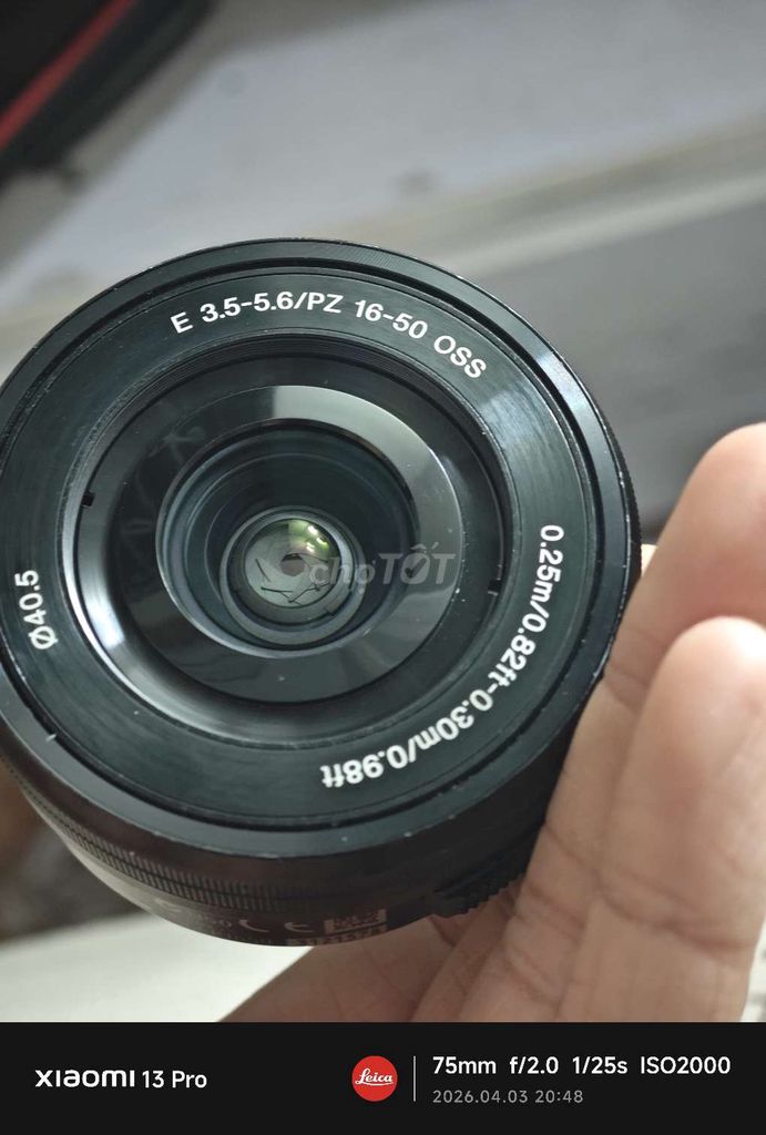 Ống kính Sony E 3.5-5.6/PZ 16-50 OSS Đen. Mua bán Máy ảnh, Máy quay tại Quận Bắc Từ Liêm Hà Nội được đăng bởi Nguyễn Minh hình 1