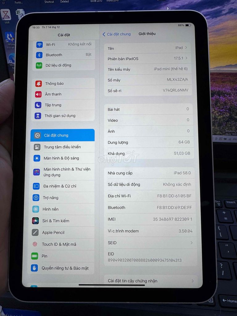 bán ipad mini 6 64g wifi 4g