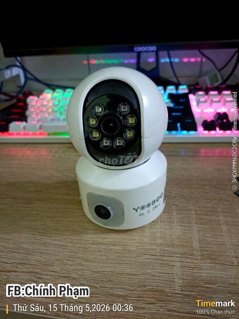 Camera an ninh Yoosee 4K 5.0MP Trắng. Mua bán Máy ảnh, Máy quay tại Quận 12 Tp Hồ Chí Minh được đăng bởi Chính Hữu Phạm hình 1