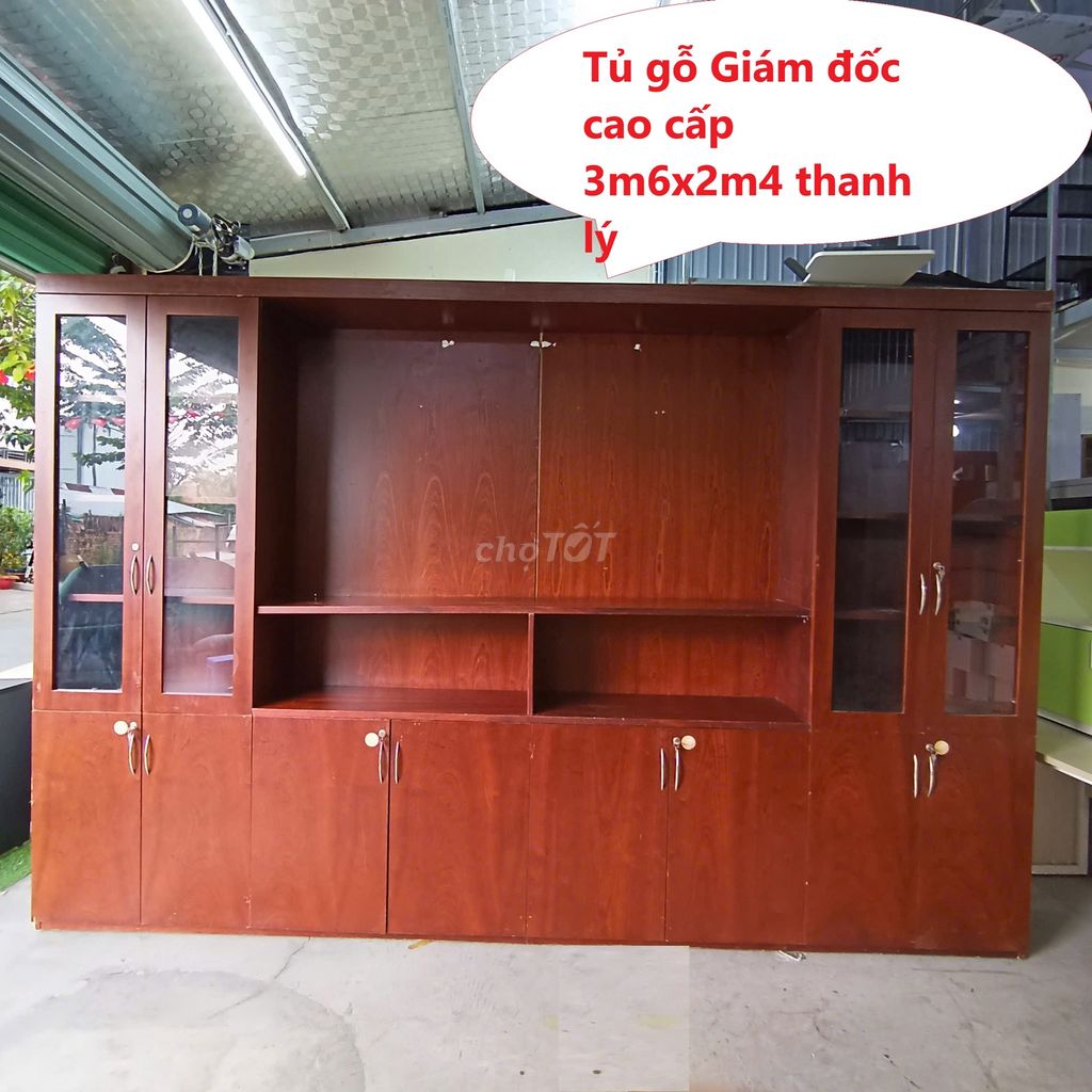 Tủ hồ sơ Gỗ MDF Nâu Văn phòng, tủ Giám đốc gỗ đẹp. Mua bán Đồ dùng văn phòng tại Quận 5 Tp Hồ Chí Minh được đăng bởi Kho Nội thất Cũ Mới Phú Nhàn hình 1