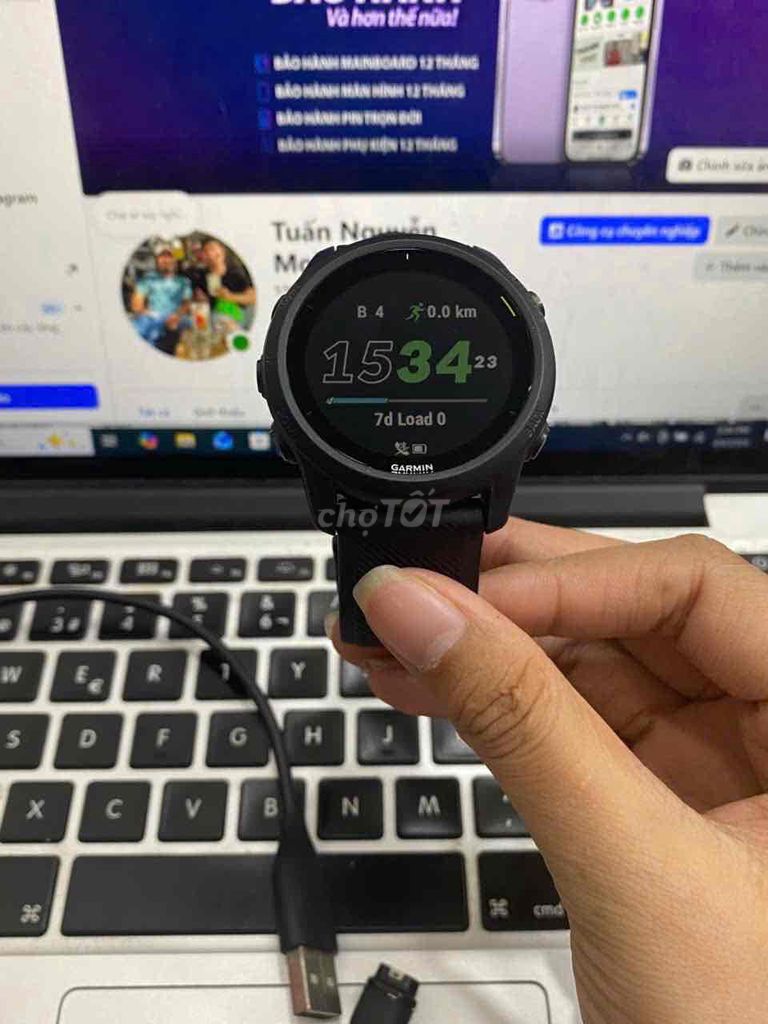 Đồng Hồ Garmin 745-  22mm -  GPS Đen. Mua bán Thiết bị đeo thông minh tại Quận 3 Tp Hồ Chí Minh được đăng bởi Tuấn Nguyễn hình 1