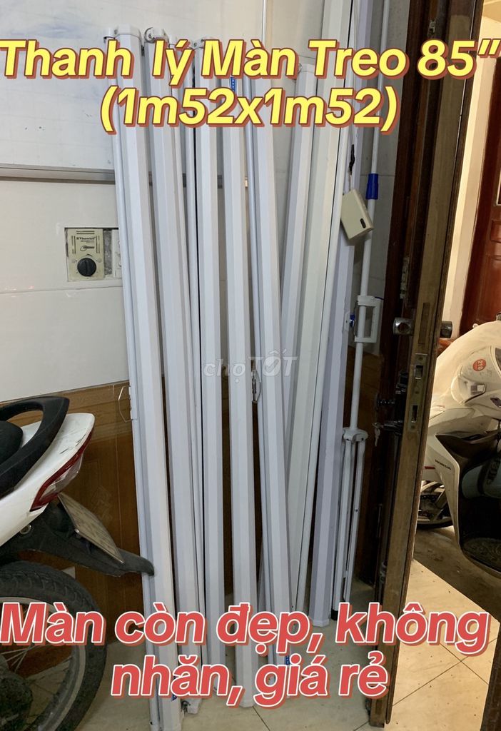 Thanh lý Màn chiếu treo 85 inch Trắng Mới 95%. Mua bán Đồ dùng văn phòng tại Quận Hai Bà Trưng Hà Nội được đăng bởi Thị Thùy Dung Nguyễn (smilenocry) hình 1