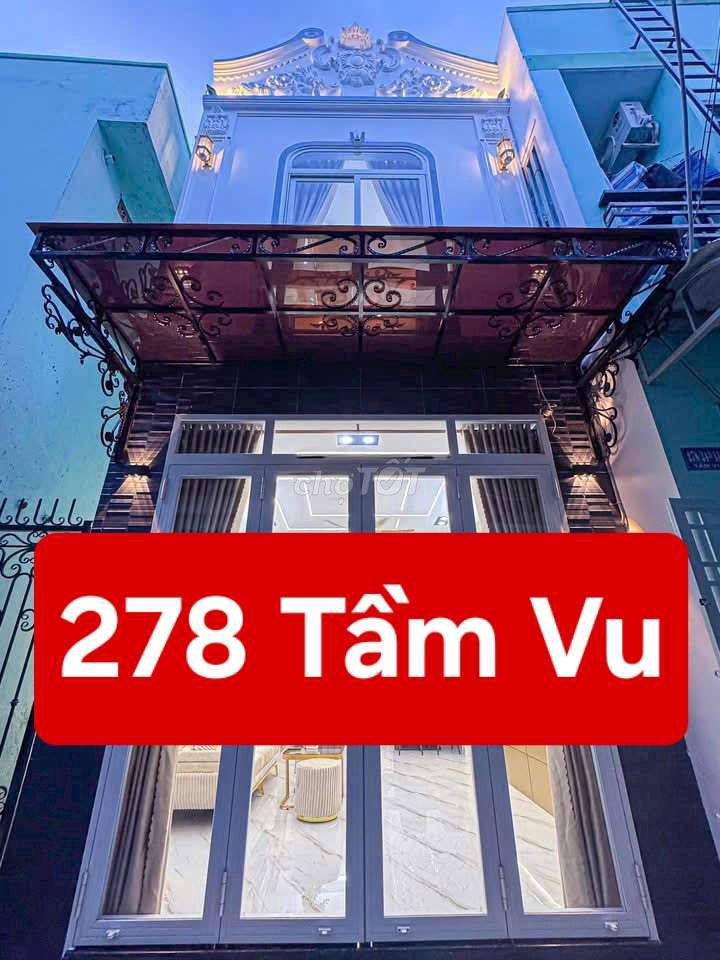 NHÀ ĐẸP+ FUL NỘI THẤT - HẺM 278 TẦM VU