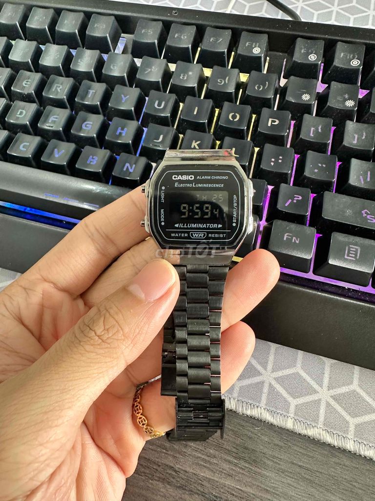 Casio a168 màu chì