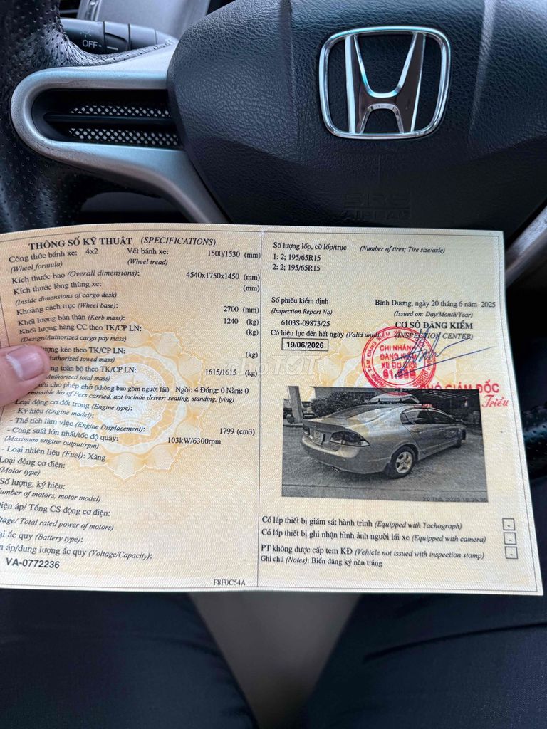 Honda Civic 2010 1.8AT - 80000 km. Mua bán Ô tô tại Thành phố Thủ Dầu Một Bình Dương được đăng bởi Vũ  hình 18