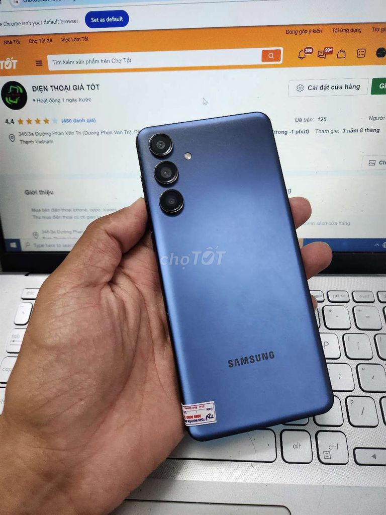 SAMSUNG M55 8GB.256GB SNAP 7 GEN 1 ZIN ĐẸP. Mua bán Điện thoại tại Quận Bình Thạnh Tp Hồ Chí Minh được đăng bởi Dân Mobile hình 1