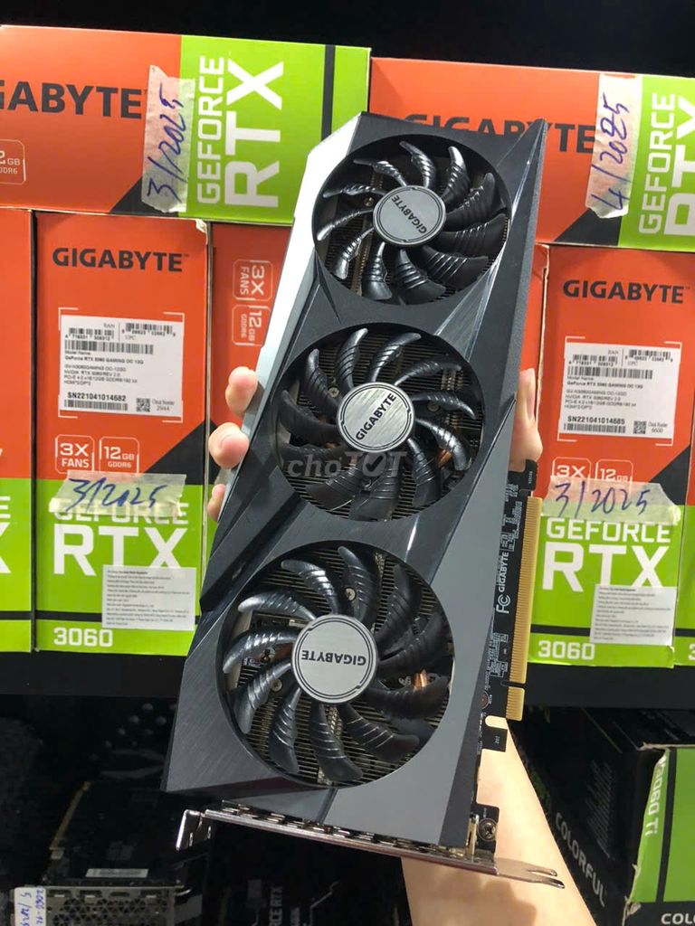 🌺10c GIGABYTE RTX 3060 12G GAMING OC BH 3/2025 BOX