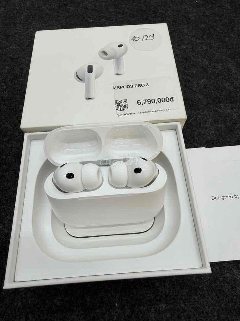 AirPods Pro 3 Trắng likenew vna bh 3/2027 fulbox. Mua bán Tivi, Âm thanh tại Quận Tân Bình Tp Hồ Chí Minh được đăng bởi Shop Trung Văn Apple Watch hình 1