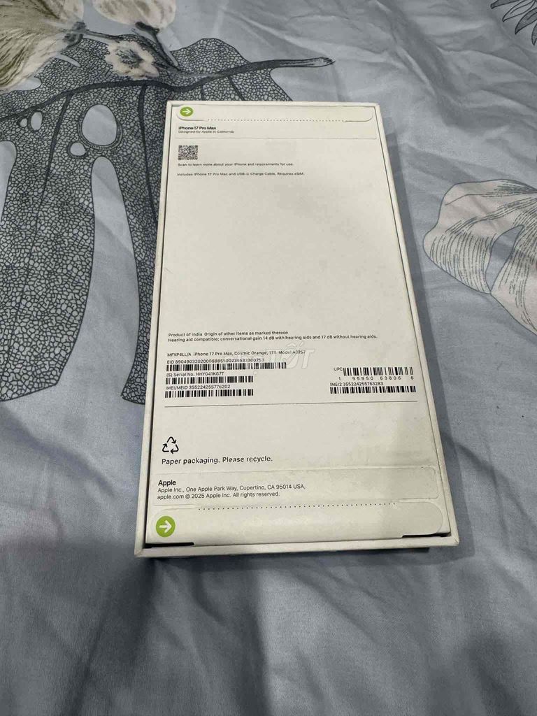 Apple iPhone 17 Pro Max 1TB Cam. Mua bán Điện thoại tại Quận Hải Châu Đà Nẵng được đăng bởi nick hình 1