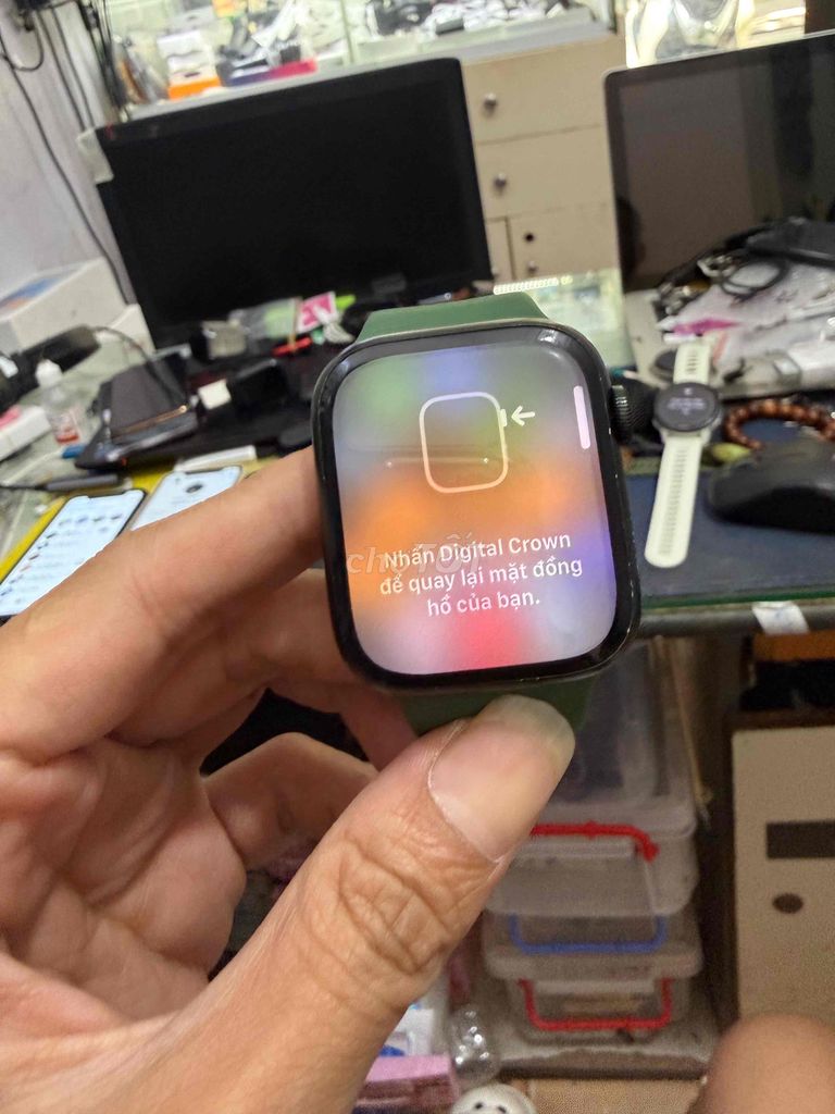 Apple Watch Series 7 Xanh lá 45mm. Mua bán Thiết bị đeo thông minh tại Quận Ba Đình Hà Nội được đăng bởi Mr Cường hình 1