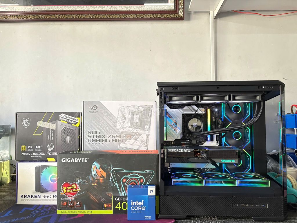 PC GAMING THANH LÝ CẤU HÌNH CAO I5-14600KF RAM 32G. Mua bán Máy tính để bàn tại Quận Tân Phú Tp Hồ Chí Minh được đăng bởi ĐĂNG QUANG PC hình 1