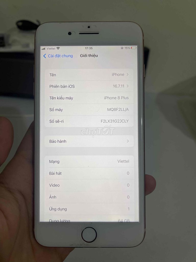 Apple iPhone 8 Plus 64GB Vàng. Mua bán Điện thoại tại Thị xã Phổ Yên Thái Nguyên được đăng bởi Bình hình 1