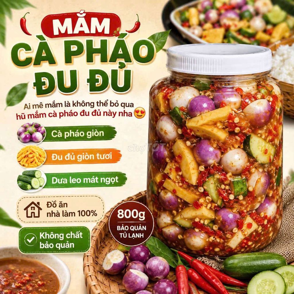 mắm cà pháo đu đủ. Mua bán Đồ ăn, thực phẩm và các loại khác tại Quận Phú Nhuận Tp Hồ Chí Minh được đăng bởi Hà Nhi Cao hình 1
